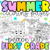 End of the Year Activity - Summer Coloring Pages for 1st Grade