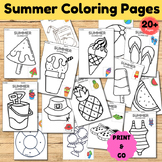 End of the Year Activity /Summer Coloring Pages for Presch