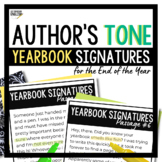 End of the Year Activity for Middle School ELA | Author's Tone