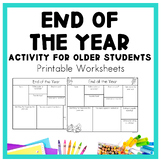 End of the Year Activity for Older Students Speech Therapy