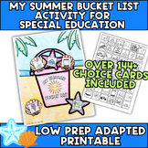 End of the Year Activity for Special Education - Summer Bu