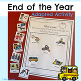 End of the Year | Adapted Activity