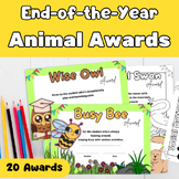 End of the Year Animal Awards - Printable Funny Student Aw