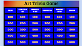 End of the Year Art Trivia Game