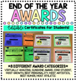 End of the Year Award Certificates