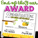 End of the Year Award for Preschool or Kindergarten
