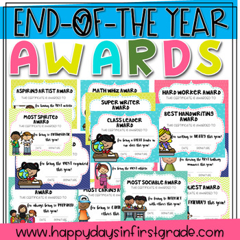 End of the Year Awards {21 Super Cute Awards}