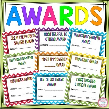 End of the Year Awards by Christine's Crafty Creations | TpT