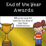 End of the Year Awards (30 awards in Gold/Blue Style)