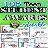 TEEN STUDENT AWARDS- EDITABLE