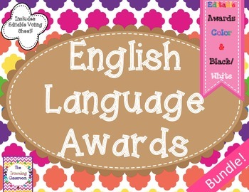 Preview of End of the Year Awards {Bundle}