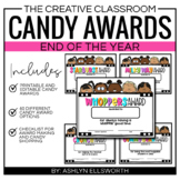 End of the Year Candy Bar Awards - Editable Student Certificates