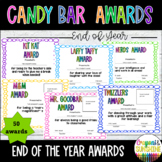 End of the Year Awards | Candy Bar Awards | EDITABLE Certificates
