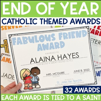 Preview of End of the Year Catholic Classroom Awards