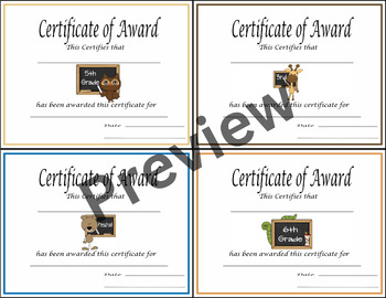 End of the Year Awards Certificates | Class Awards & Graduation | Pre K ...