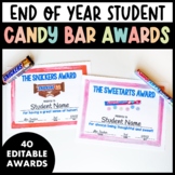 End of the Year Awards | EDITABLE Candy Bar Awards | Stude