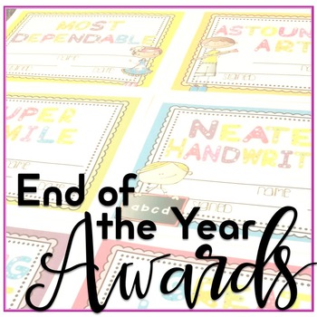 Preview of End of the Year Awards - EDITABLE