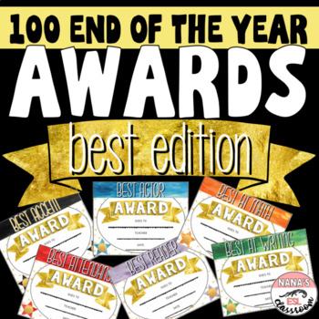 Preview of End of the year awards editable - Best edition