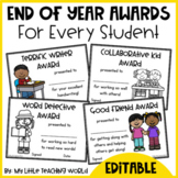 End of the Year Awards - Editable Certificates