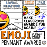 End of the Year Awards Emoji Class and Student Award Certi