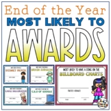End of the Year Awards Editable Most Likely To Class Award