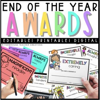 Preview of End of the Year Awards | Editable | Printable | Digital