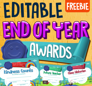 Preview of End of the Year Awards FREEBIE • Student Superlatives FREEBIE