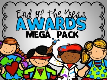 Preview of End of the Year Student Awards MEGA Pack (Editable Color and Black & White)