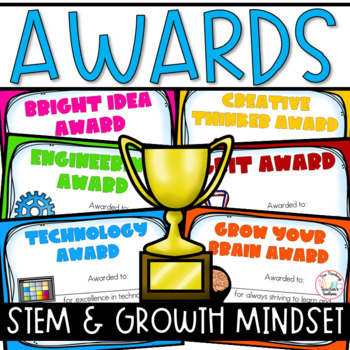 End of the Year Awards - STEM and Growth Mindset | TPT