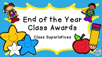 Preview of Editable End of the Year Awards