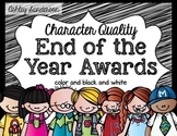 End of the Year Awards {character qualities} EDITABLE