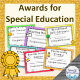 End of the Year Awards for Special Education EDITABLE