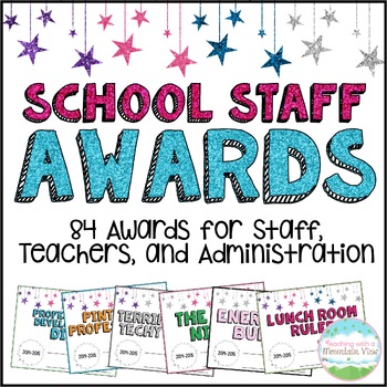 Preview of School Staff Teacher Awards