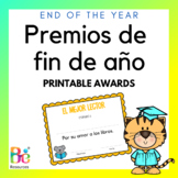 End of the Year Awards in Spanish | Editable Classroom Awa