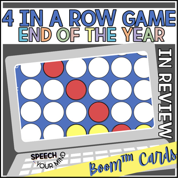 Preview of End of the Year Boom™ Cards Four In a Row | End of School Discussions Connect 4