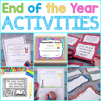 Preview of End of the Year Activities BUNDLE - Last Weeks of School in May & June