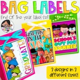 End of the Year Bag Labels | 3 Designs Included