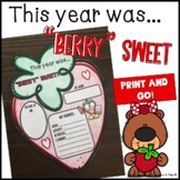 End of the Year Craft for K-3 "This Year Was Berry Sweet!"