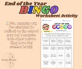 End of the Year Bingo | Last Day Class Game | Find a Frien