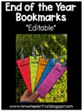 End of the Year Bookmarks