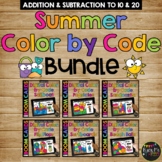 End of the Year Boom Cards™ BUNDLE Color by Code Set For S