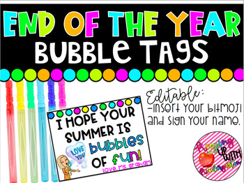 Preview of End of the Year Bubble Tags