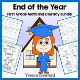 End of the Year Bundle for 1st Grade | Math and Literacy S