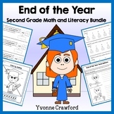 End of the Year Bundle for 2nd Grade | Math and Literacy S