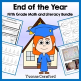 End of the Year Bundle for 5th Grade | Math and Literacy S