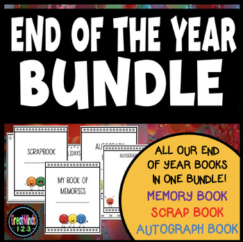 Preview of End of the Year Activity Bundle (memory book, scrapbooking, autographs)