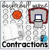 End of the Year CONTRACTIONS Basketball Phonics Game End o