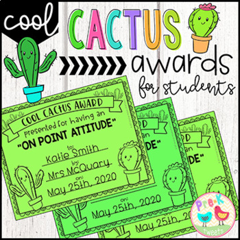 Preview of End of the Year Cactus Student Awards