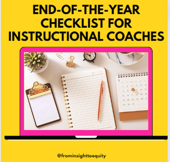 Preview of End-of-the-Year Checklist for Instructional Coaches