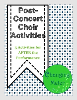 Preview of Post-Concert Choir Activities